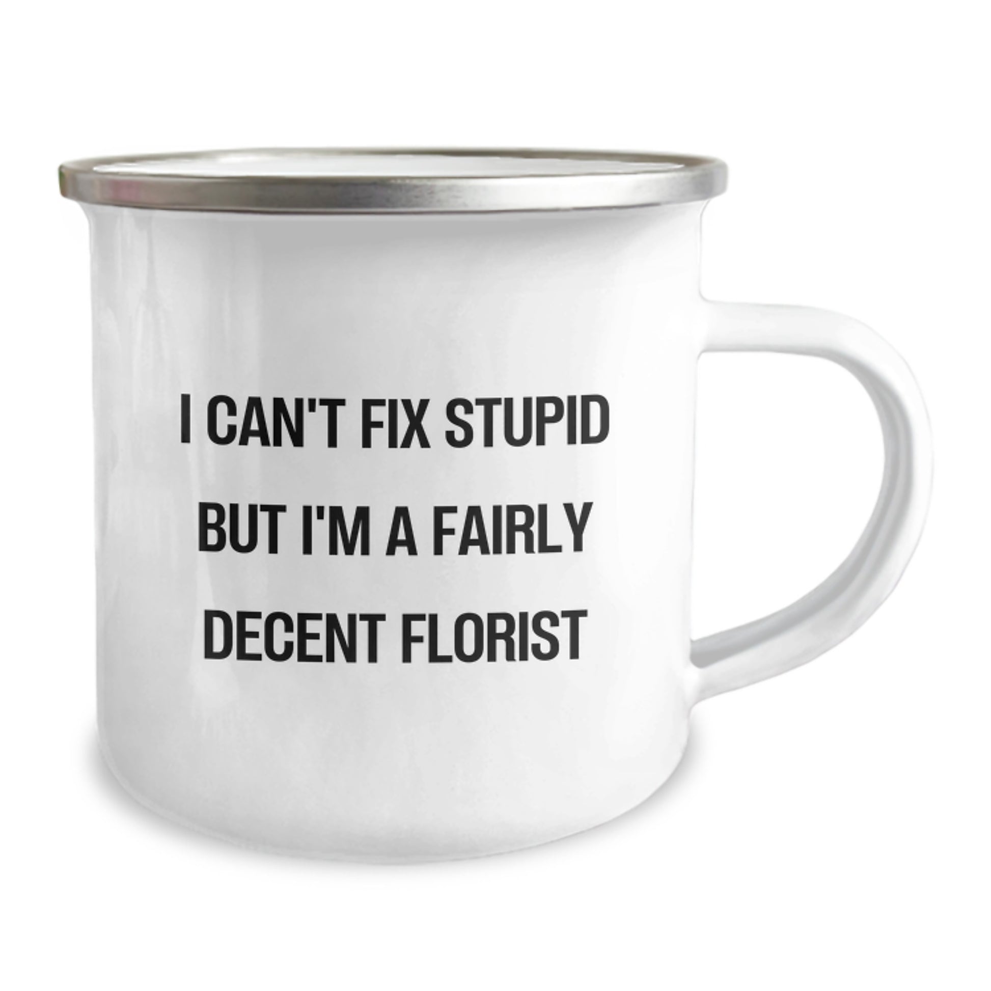 Funny Florist Gifts for Men Women Friends Coworkers Family from a Decent Florist Camping Mug - Image 2
