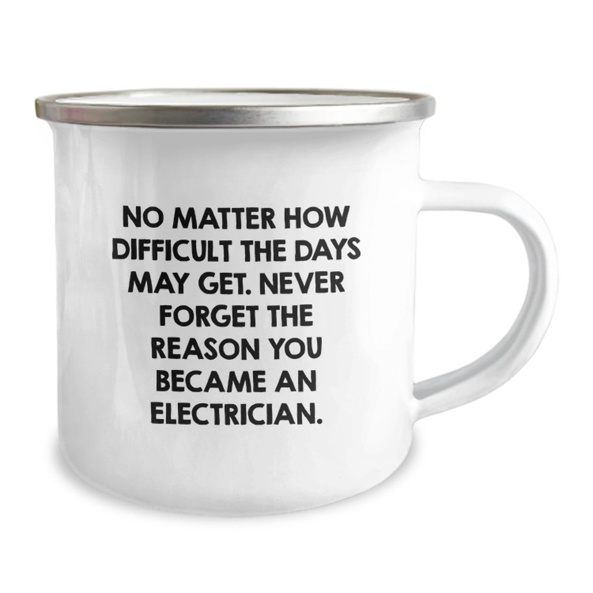 Funny Electrician Gifts from Friends for Men, Electrician Birthday Unique Gifts, Camping Mug with Inspirational Quote - Image 2