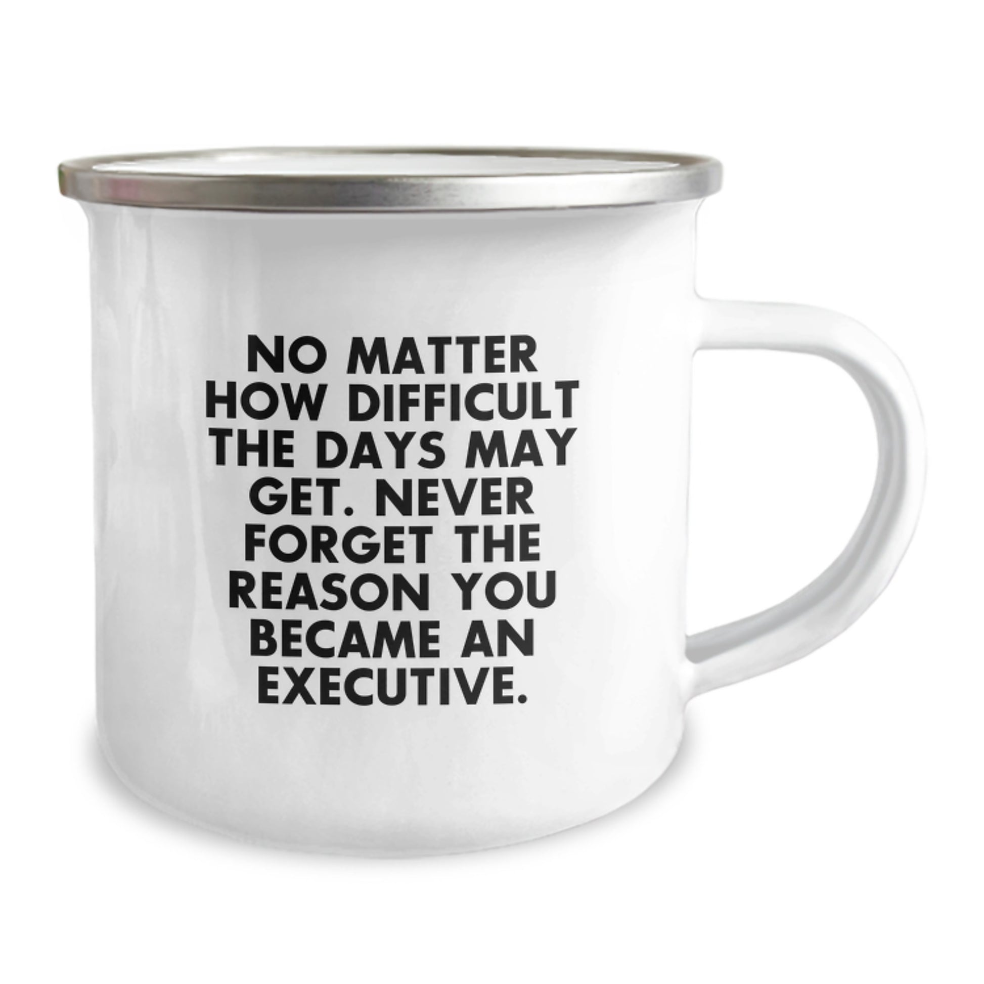 Executive Camping Mug Gifts from Friends to Boss, Inspirational Quote 'No Matter How Difficult The Days May Get', Unique Christmas Unique Gifts for Men or Women - Image 2