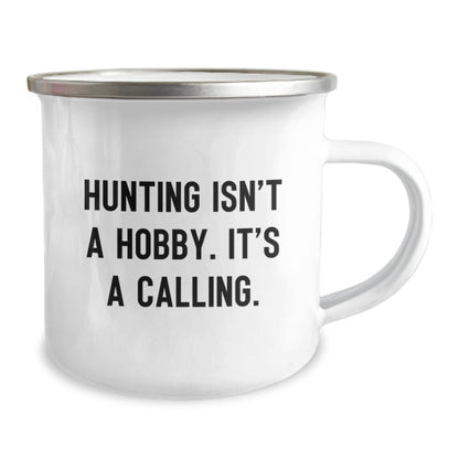 Funny Hunting Gifts for Mom - Gifts from Family - Inspirational Camping Mug, 12 oz Stainless Steel with Enamel Finish, Permanent Printing - Unique Mother's Day Unique Gifts - Image 2
