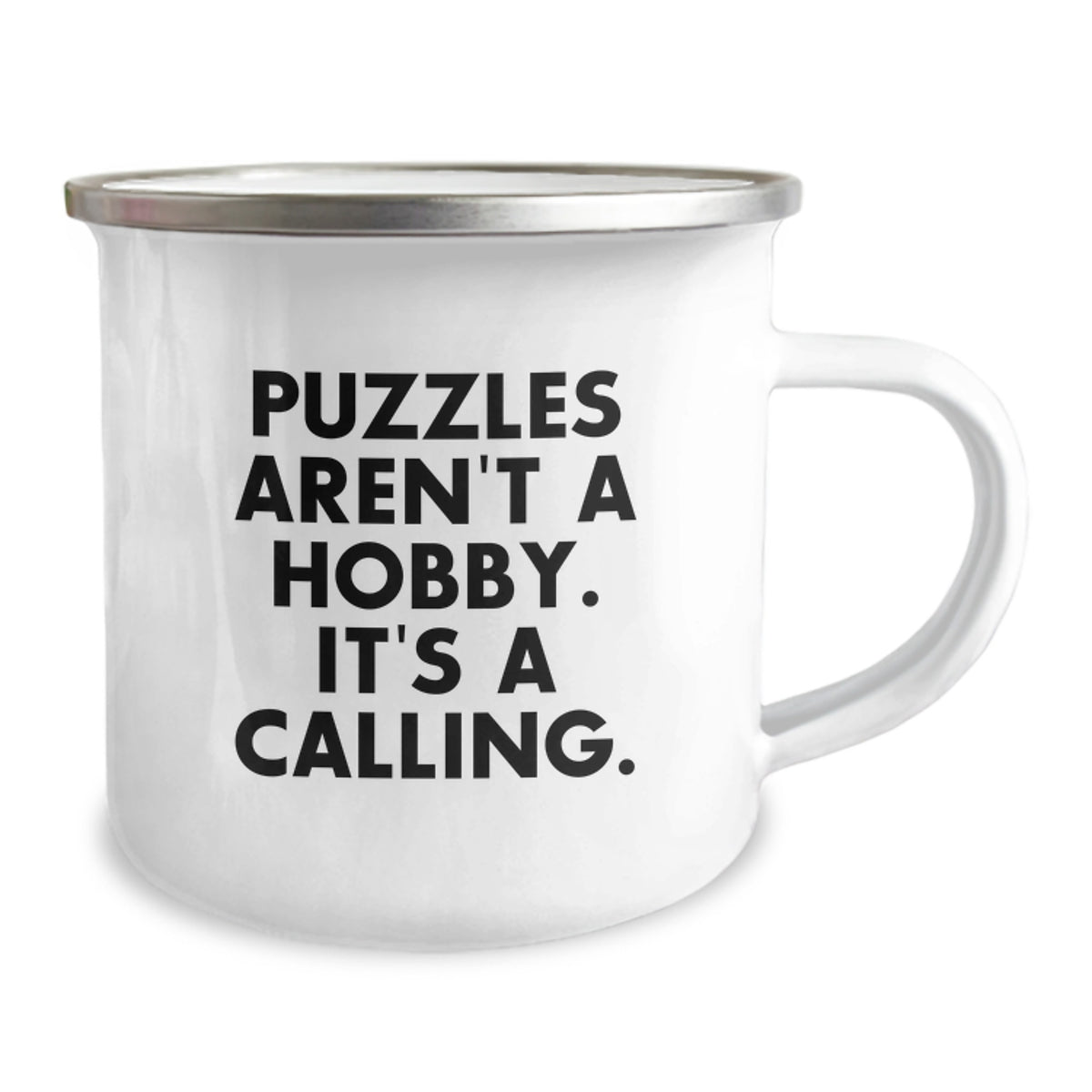 Puzzles Lovers Gifts from Men - Funny Puzzles Aren't A Hobby. It's A Calling. Camping Mug for Women on Mother's Day - Image 2