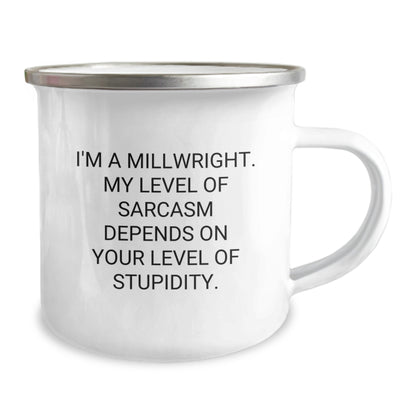 Funny Millwright Gifts from Men for Millwrights on Mother's Day, Camping Mug - Image 2