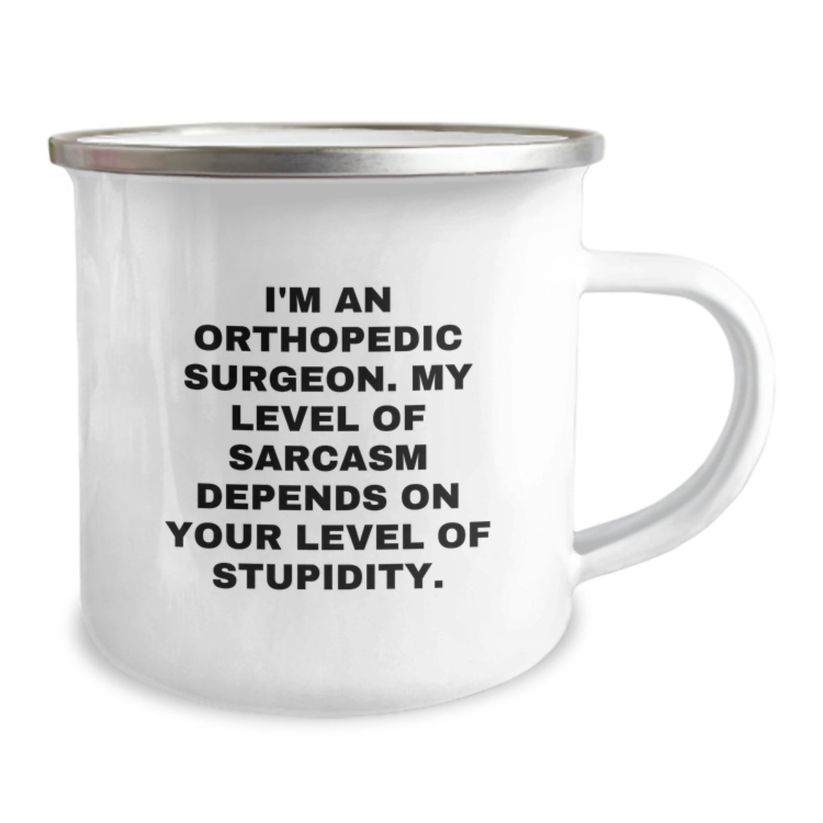 Funny Orthopedic Surgeon Gifts for Dad - Camping Mug with Quirky Quote, Perfect for Father's Day Unique Presents from Men - Image 2