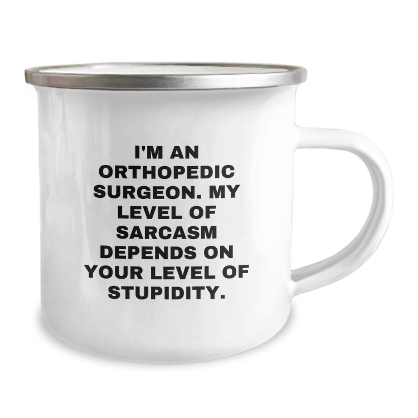Funny Orthopedic Surgeon Gifts for Dad - Camping Mug with Quirky Quote, Perfect for Father's Day Unique Presents from Men - Image 2