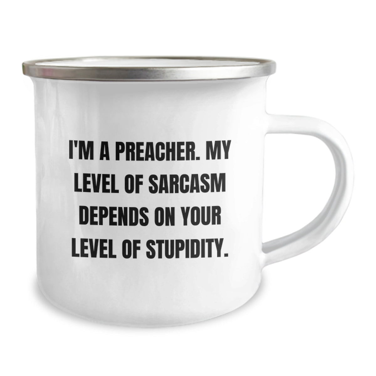 Funny Preacher Gifts - I'm A Preacher, Gifts from Men to Preacher, Camping Mug for Preacher on Mother's Day, Unique and Humorous Preacher Mug - Image 2