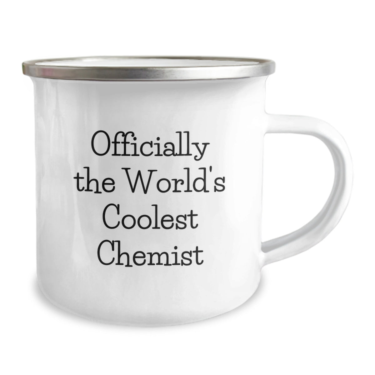 Funny Gifts from Men to Chemist Dad on Father's Day - 'Officially The World's Coolest Chemist' Camping Mug - Image 2