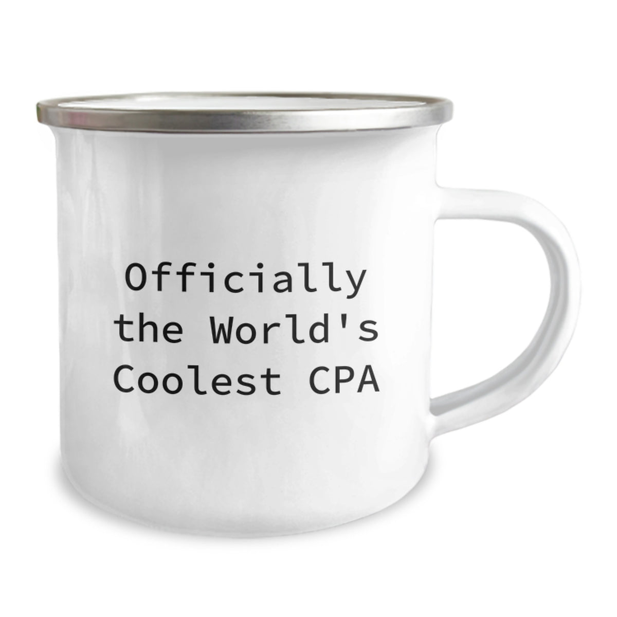 Cute CPA Gifts from Men, Funny CPA Camping Mug for Women, Officially The World's Coolest Cpa, Mother's Day Unique Gift for CPA, Personalized Enamel Finish 12 oz Stainless Steel - Image 2