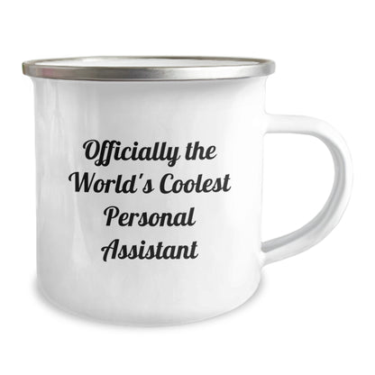 Funny Gift for Personal Assistant - Officially The World's Coolest Personal Assistant Camping Mug for Her, Unique Personal Assistant Gifts from Men to Women on Mother's Day - Image 2