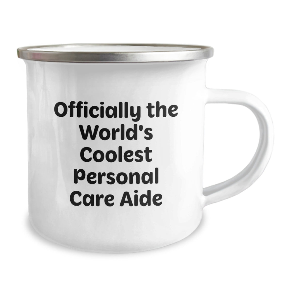 Funny Personal Care Aide Gifts from Friends for Men Graduation Unique Personal Care Aide Camping Mugs with Officially The World's Coolest Personal Care Aide Quote - Image 2