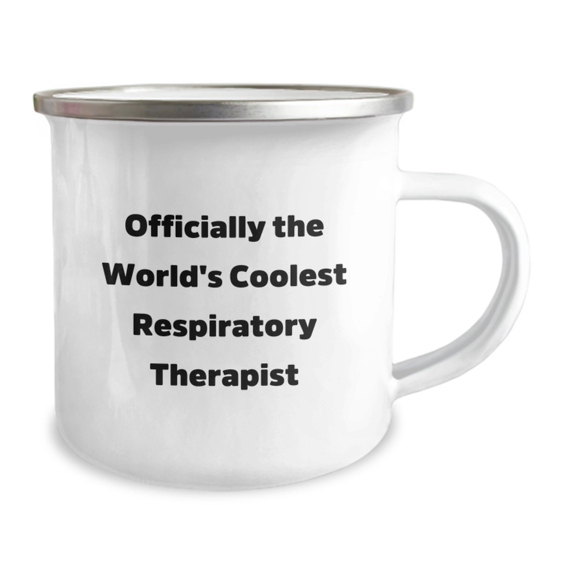 Funny Respiratory Therapist Gifts for Men - Officially The World's Coolest Respiratory Therapist Camping Mug - Image 2