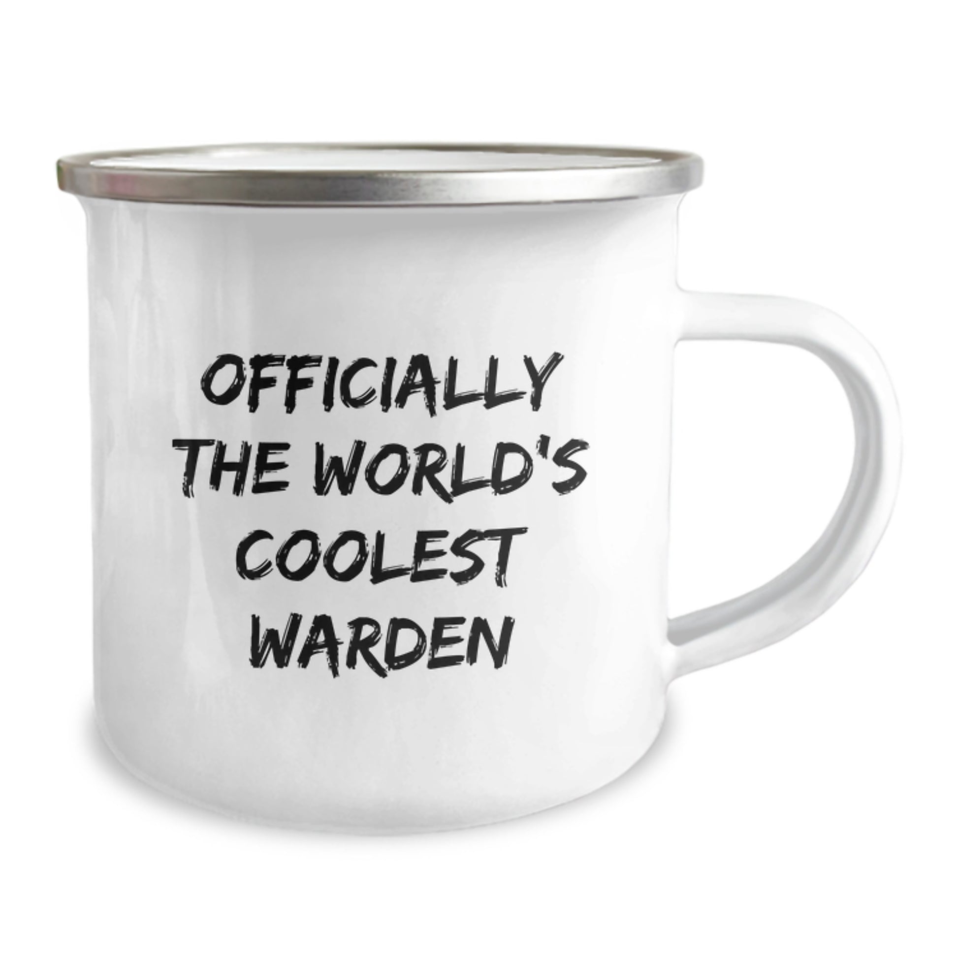 Warden Gifts from Friends - Officially The World's Coolest Warden Stainless Steel Camping Mug, Funny Quote, 12 oz Capacity, Birthday Unique Gifts - Image 2