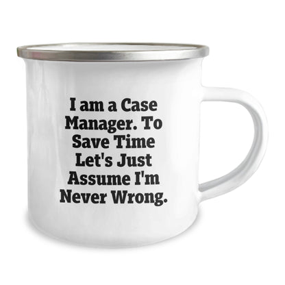 Funny Case Manager Gifts from Family, Unique Camping Mug for Case Manager, Mother's Day Unique Gifts - Image 2