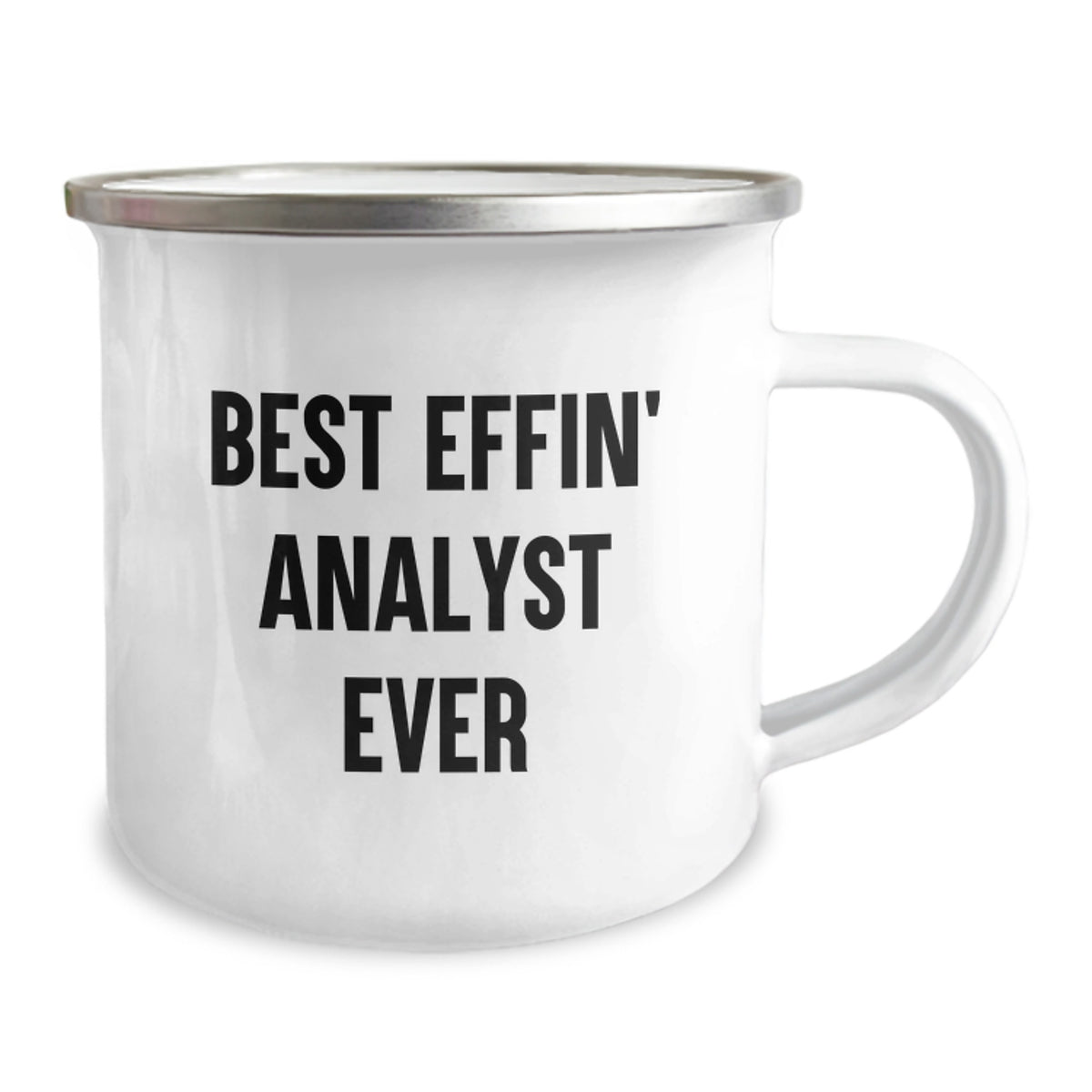 Funny Analyst Gifts from Friends, Best Effin' Analyst Ever Camping Mug for Mom, Unique Mother's Day Unique Gifts for Him - Image 2