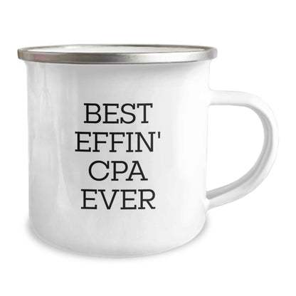 Funny CPA Gifts from Men for Best Effin' Cpa Ever Camping Mug, Unique Mother's Day Unique Gifts for CPAs - Image 2