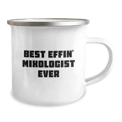 Unique Gifts from Men for Mixologist Dad - Best Effin' Mixologist Ever Camping Mug, Perfect Camping Gift on Father's Day - Image 2