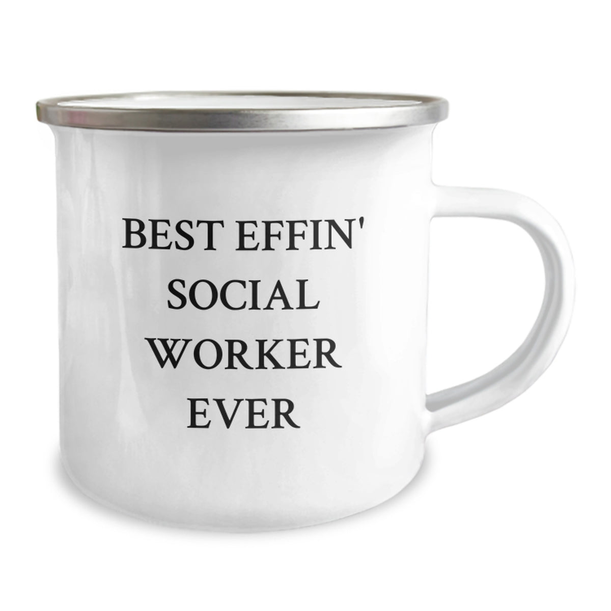 Funny Social Worker Gifts from Family - Best Effin' Social Worker Ever Camping Mug for Social Workers on Mother's Day - Image 2
