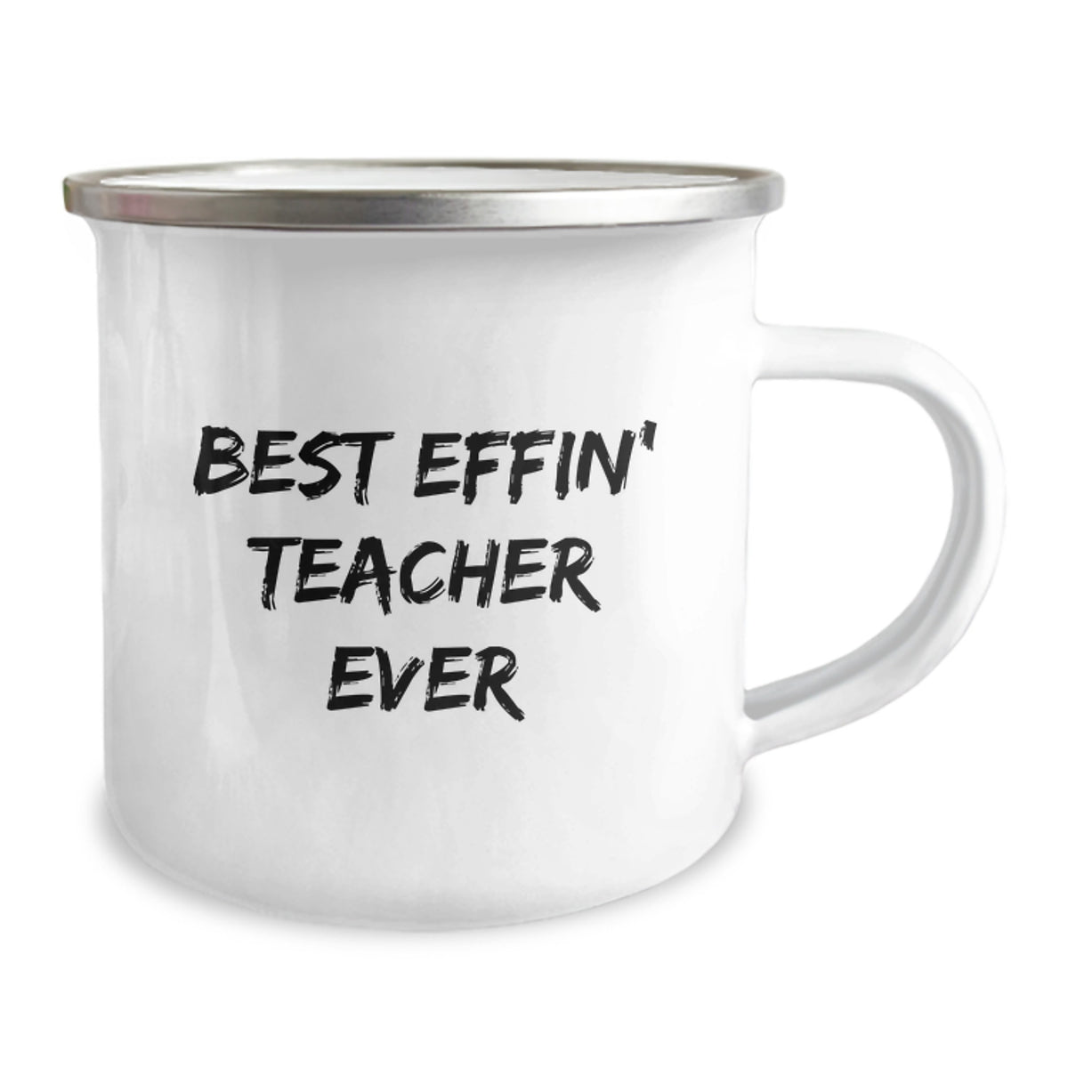 Funny Teacher Camping Mugs Gifts from Family for Best Effin' Teacher Ever, Mother's Day Unique - Image 2