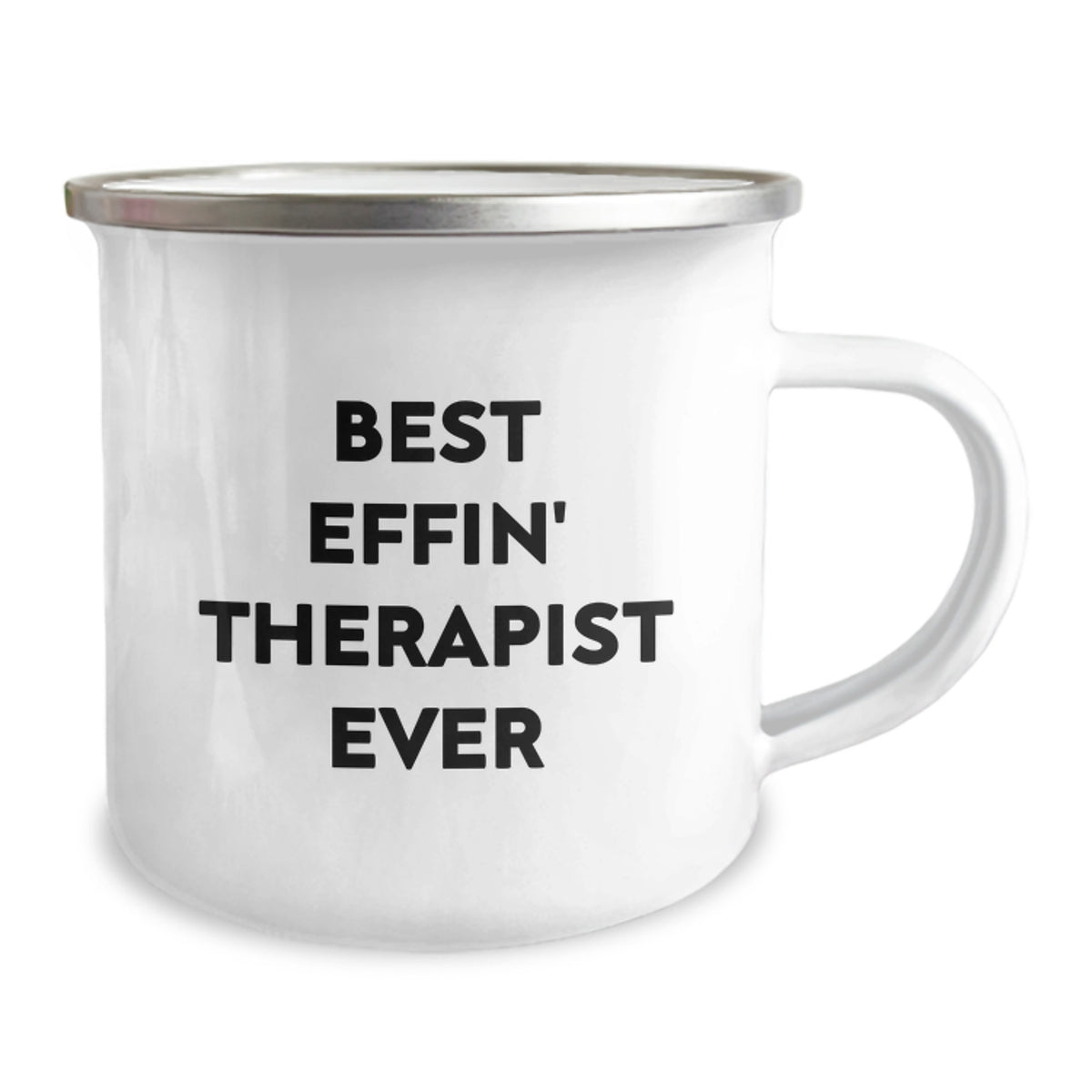 Funny Therapist Gifts from Friends - Mother's Day Unique Camping Mugs with Best Effin' Therapist Ever Quote - Best Gift for Therapist - Image 2