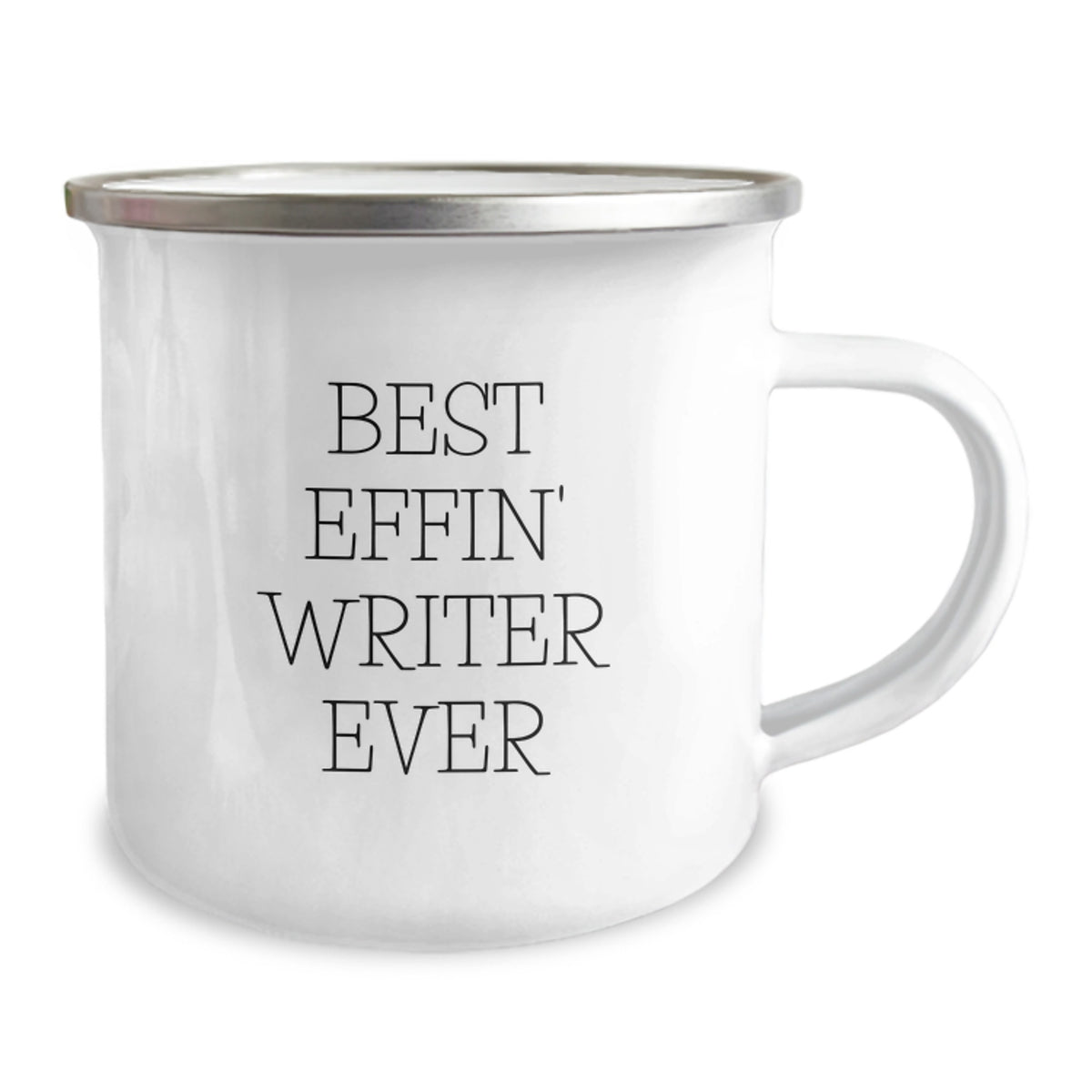 Funny Writer Gifts from Friends for Birthday - Best Effin' Writer Ever Camping Mug - Image 2
