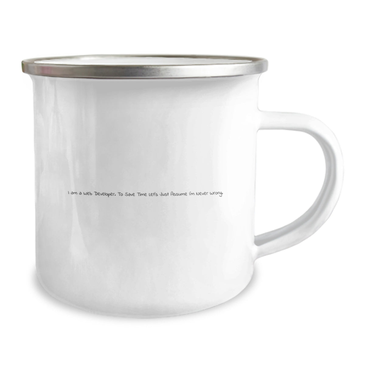 Funny Web Developer Gifts from Friends - I'm Never Wrong Camping Mug for Graduation Unique Gifts - Image 2
