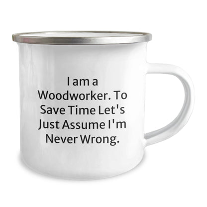 Funny Woodworker Gifts - Inspirational Quote - Camping Mug for Woodworker Men - Gifts from Friends, Family, Men, or Women - Birthday Unique Gifts - Image 2
