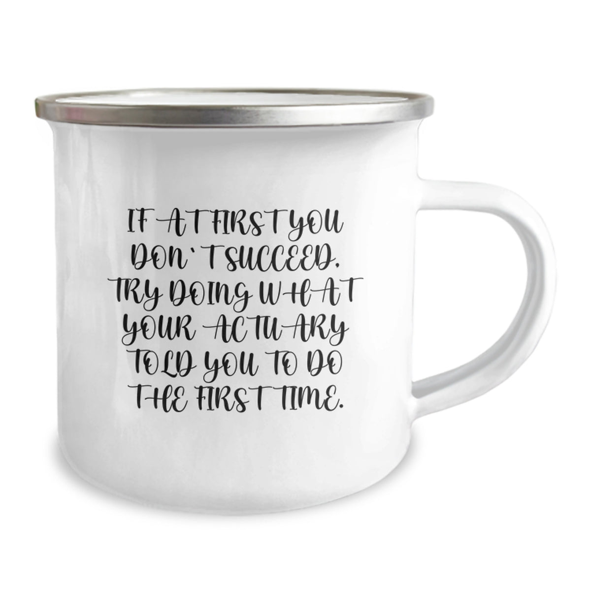 Actuary Keepsake Camping Mug for Him Birthday Gift with Quote - Image 2