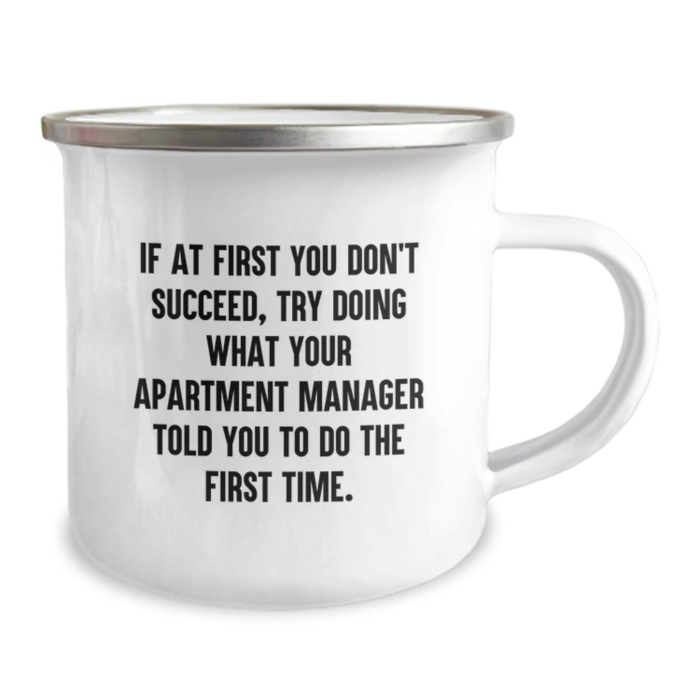 Funny Apartment Manager Gifts from Friends, Graduation Unique Gifts for Men or Women, Camping Mug with Inspirational Quote - Image 2