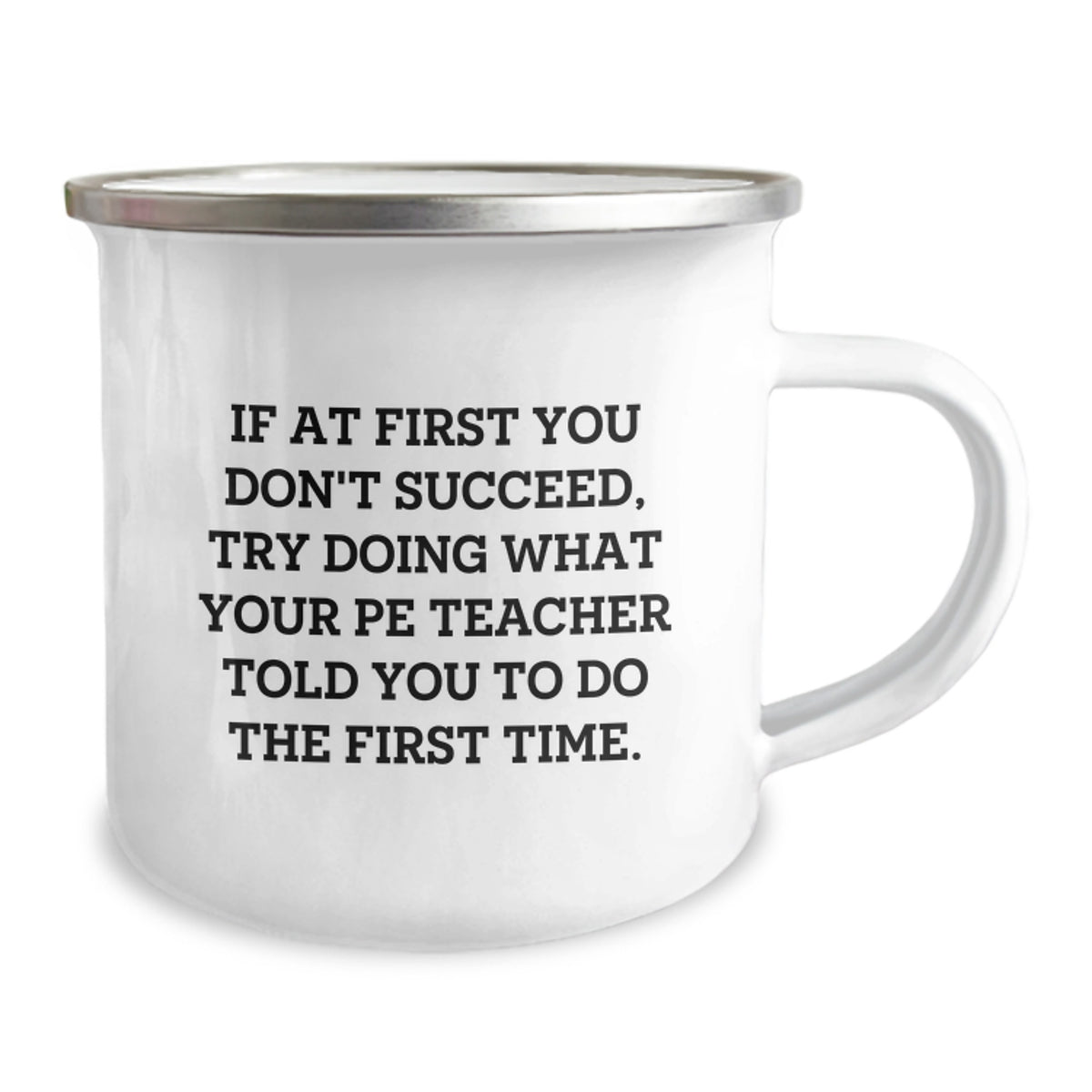 Funny PE Teacher Gifts for Men - Camping Mug with Inspirational Quote from Friends - Graduation Unique Gifts - Image 2