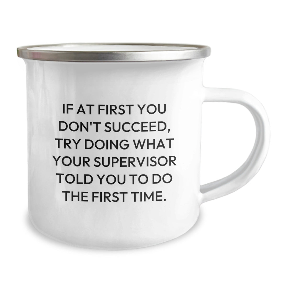 Funny Gifts for Supervisor from Friends Graduation Unique Mugs with If At First You Don't Succeed Quote - Image 2