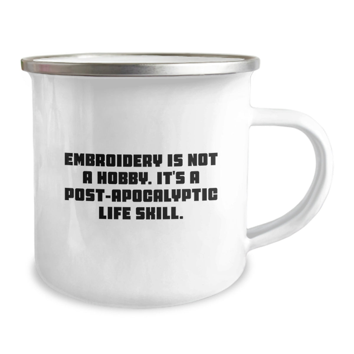 Embroidery Lovers Gifts from Men to Women on Valentine's Cute Camping Mug - Image 2
