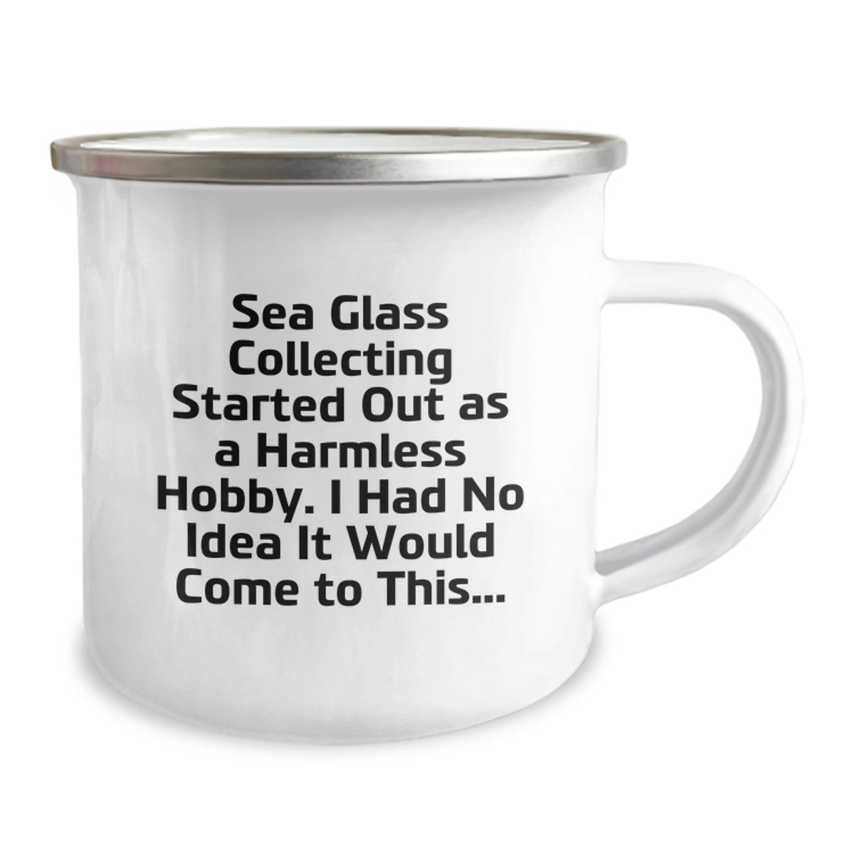 Sea Glass Collecting Lover's Camping Mug, Funny Gift for Friends, Men, Women, Coworkers, or Family, Graduation Unique Gifts from Friends, Sea Glass Collecting Enthusiasts - Image 2