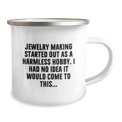 Funny Jewelry Making Gifts for Friends, Graduation Unique Gifts from Family, Camping Mug for Jewelry Making Enthusiasts - Image 2