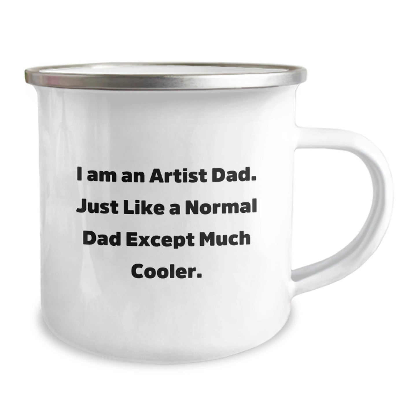 Artist Keepsake Camping Mug for Him Birthday Gift with Cool Dad Quote - Image 2