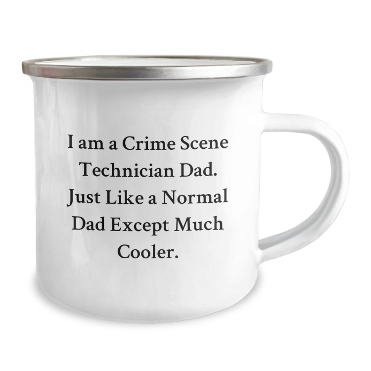 Unique Crime Scene Technician Dad Gifts for Men, Funny Camping Mug for Graduation Unique Gifts from Family - Image 2