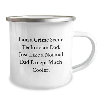 Unique Crime Scene Technician Dad Gifts for Men, Funny Camping Mug for Graduation Unique Gifts from Family - Image 2