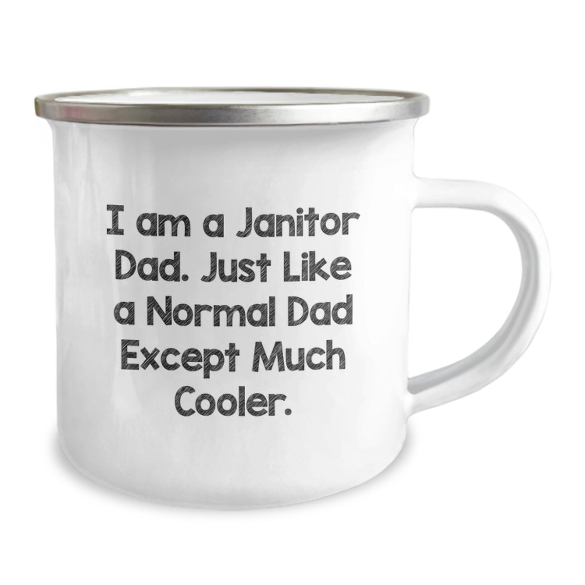Funny Janitor Gifts for Janitor Dad from Family, Graduation Unique Gifts, Camping Mug with I Am A Janitor Dad Quote - Image 2