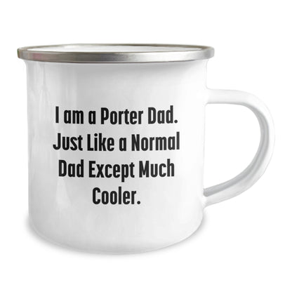 Funny Porter Dad Camping Mug Gifts from Men to Porter Graduation Unique Mugs - Image 2