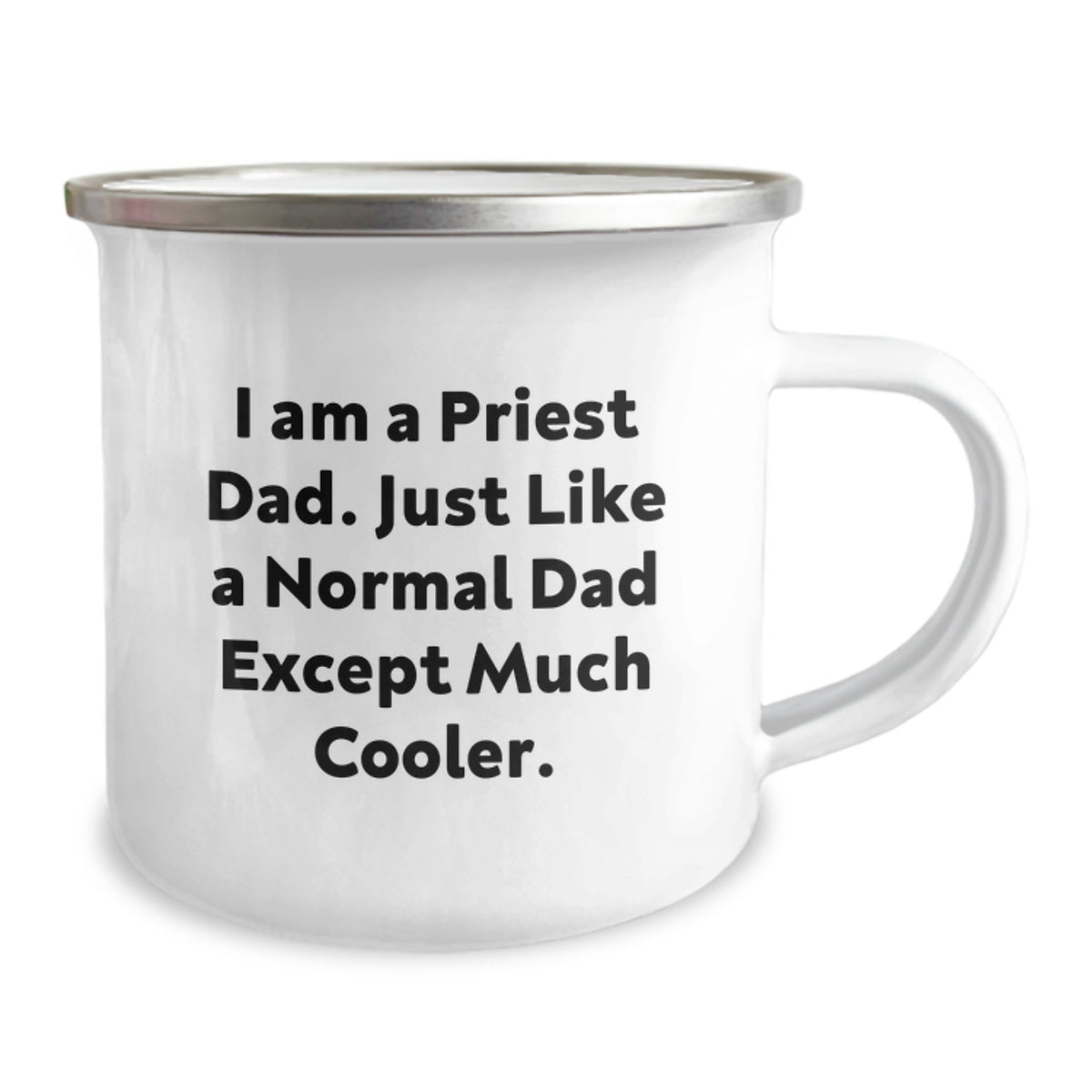 Fun Priest Dad Camping Mug for Graduation Unique Gifts, Gifts from Men to Priest, Perfect for Funny Humor - Image 2