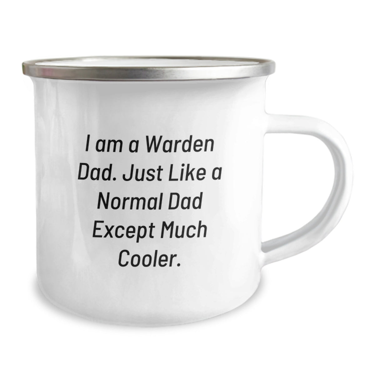 Funny Warden Dad Gifts, Camping Mug for Graduation Unique Gifts from Dad, I Am A Warden Dad Mug - Image 2