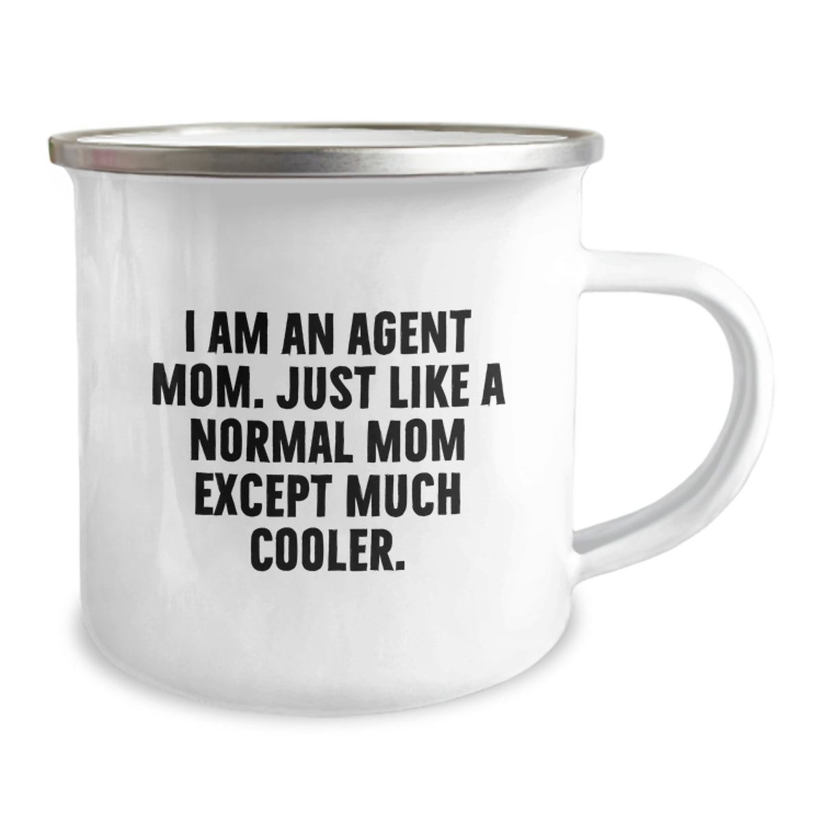 Agent Keepsake Camping Mug for Him Birthday Gift Normal Mom Cooler - Image 2