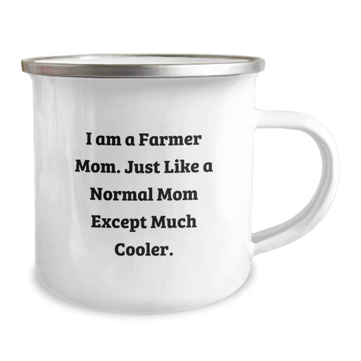 Farmer Keepsake Camping Mug for Him Birthday Gift with Enamel Finish - Image 2