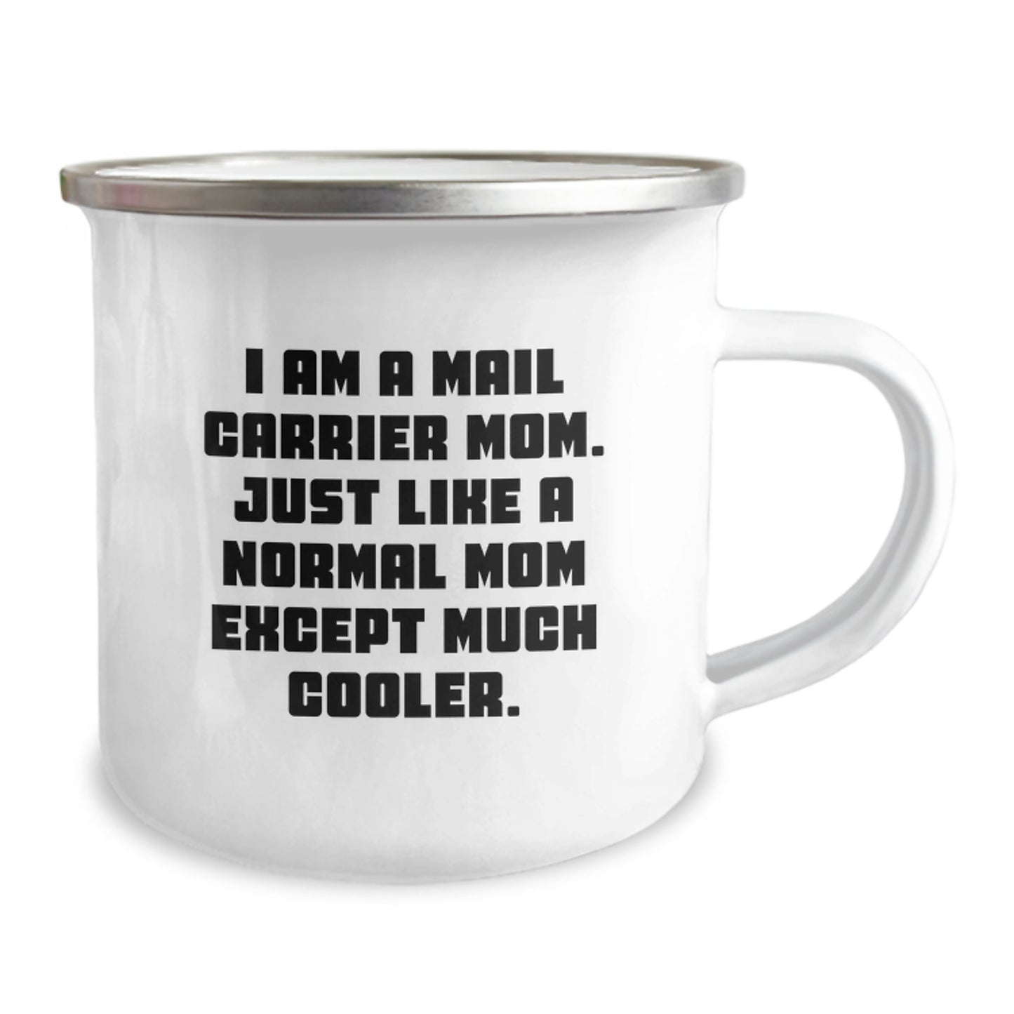 Mail Carrier Keepsake Camping Mug Birthday Gift for Him with Enamel - Image 2