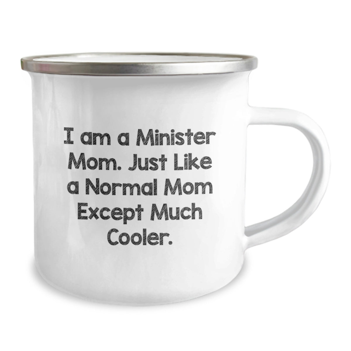 Gifts from Mom to Minister Friends, Funny Minister Mom Mugs for Graduation Unique Gifts, Camping Mug with 'I Am A Minister Mom. Just Like A Normal Mom Except Much Cooler.' Quote - Image 2