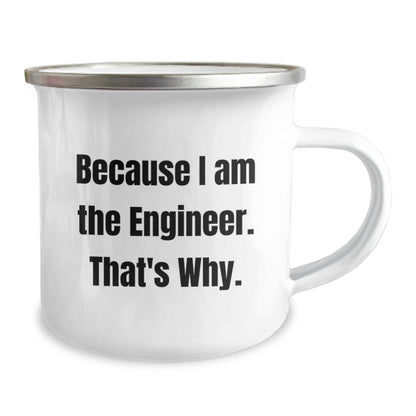 Engineer Keepsake Camping Mug Birthday Gift for Him Stainless Steel - Image 2