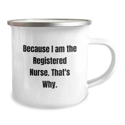 Registered Nurse Gift for Him - A Thoughtful Keepsake Camping Mug - Image 2