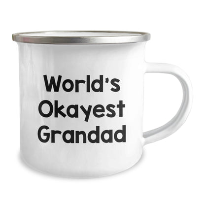 Grandad Gift Keepsake World's Okayest Grandad Camping Mug for Him - Image 2