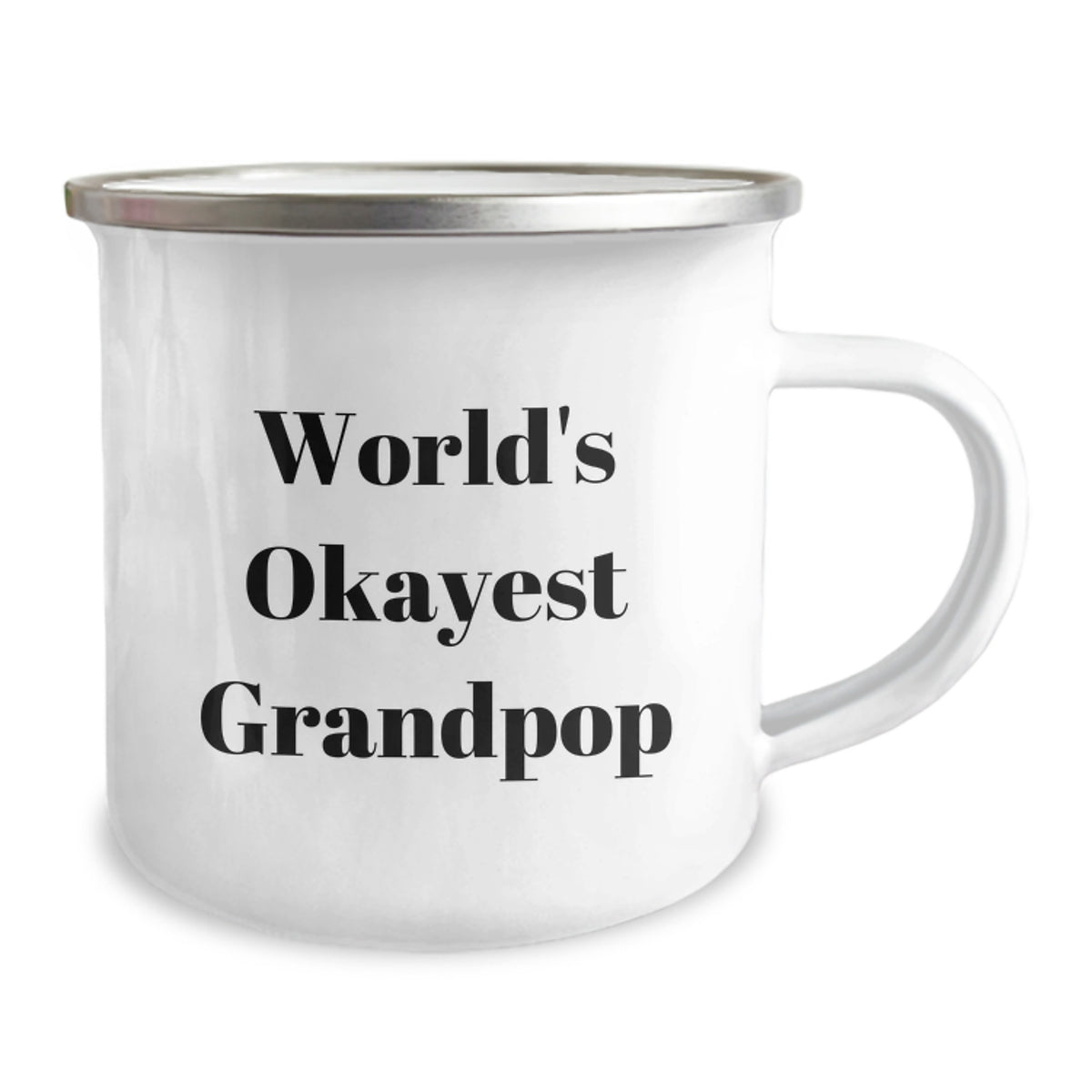 Grandpop Gift for Him - World's Okayest Grandpop Camping Mug Keepsake - Image 2