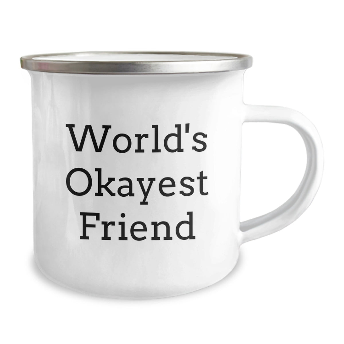 Christmas Gift World's Okayest Friend Camping Mug for Her Present - Image 2