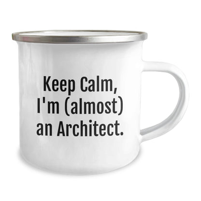 Architect Gift for Him - Keep Calm, I'm (Almost) An Architect Keepsake - Image 2