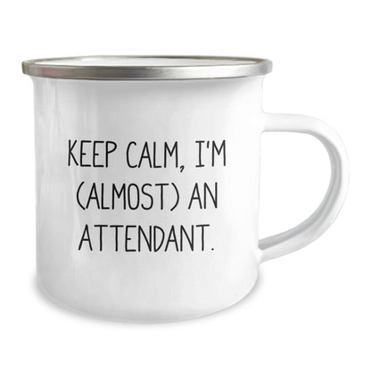 Attendant Camping Mug Gift for Him - Keep Calm Keepsake - Image 2